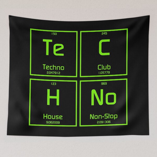 Item preview, Techno Music Periodic Table designed and sold by EddieBalevo.