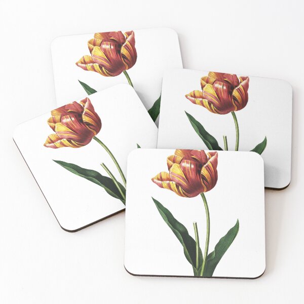 Item preview, Big Tulip Vibrant Flower Vintage Retro Art Botanical Illustration designed and sold by HumanlineImages.