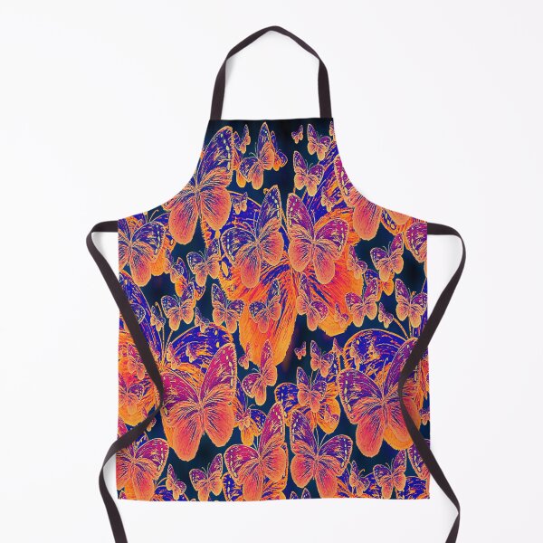Item preview, Butterflies in their Multitudes, Multicolours Orange Royal blue designed and sold by ZenArt-Fern.
