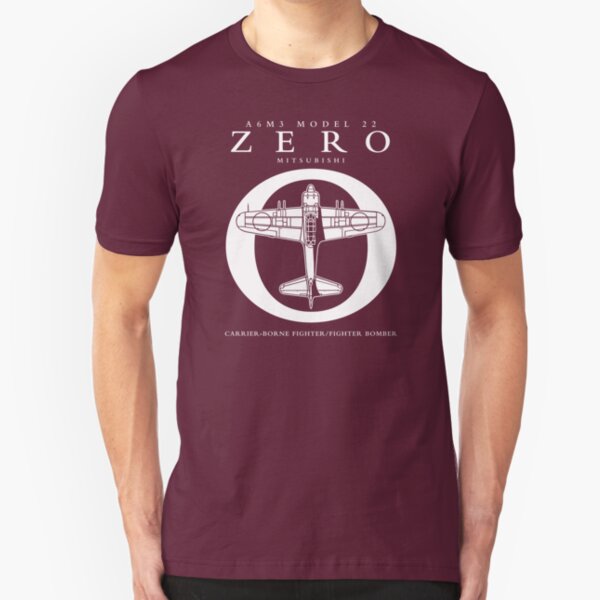 Mitsubishi Zero! Banzai! Slim Fit T-Shirt