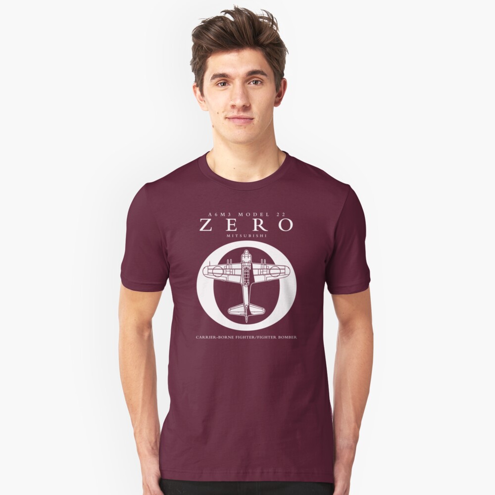 Mitsubishi Zero! Banzai! Slim Fit T-Shirt