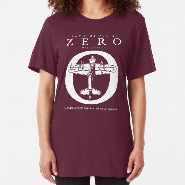 Mitsubishi Zero! Banzai! Slim Fit T-Shirt
