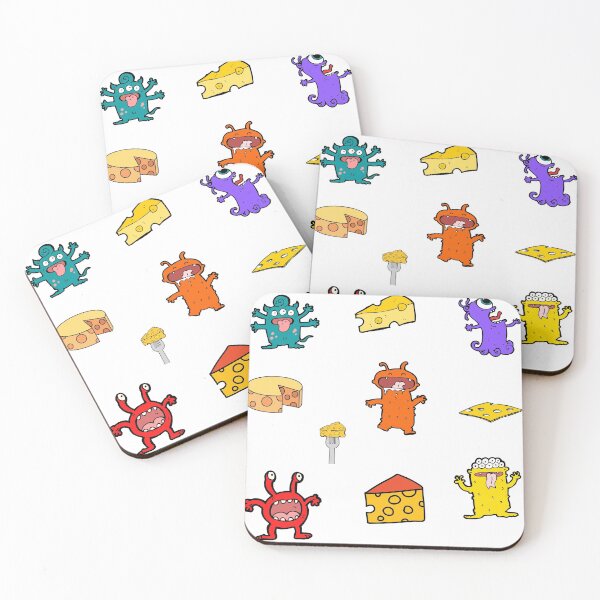 Item preview, Colorful Hungry Alien Sticker Pack, Fold In The Cheese, Cheese Aliens, Tiny Extraterrestrials designed and sold by Black11Flamingo.