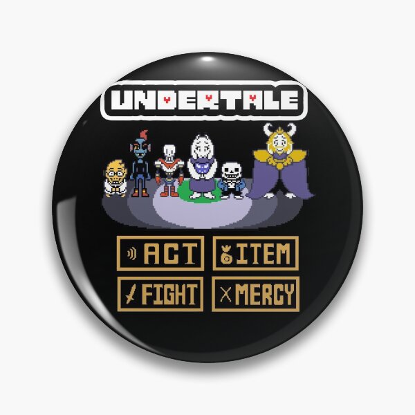 Item preview, Act Item Fight Mercy Video Game Undertale Art designed and sold by PhyllisCindy6.
