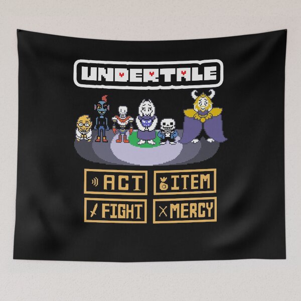 Item preview, Act Item Fight Mercy Video Game Undertale Art designed and sold by PhyllisCindy6.