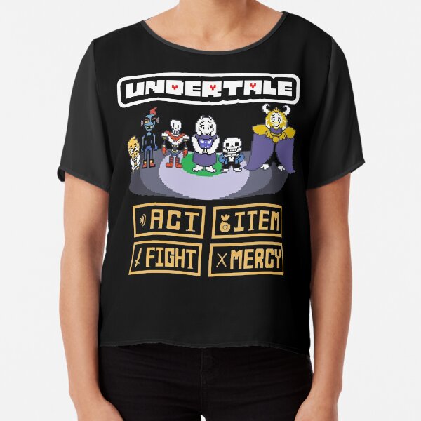 Act Item Fight Mercy Video Game Undertale Art Sticker for Sale by