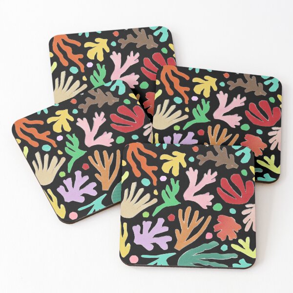 Item preview, Colourful Seaweeds (black) designed and sold by Darlydesign.