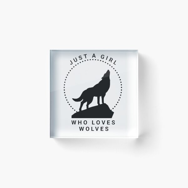 Item preview, Just A Girl Who Loves Wolves designed and sold by TINASTORESHOPE.