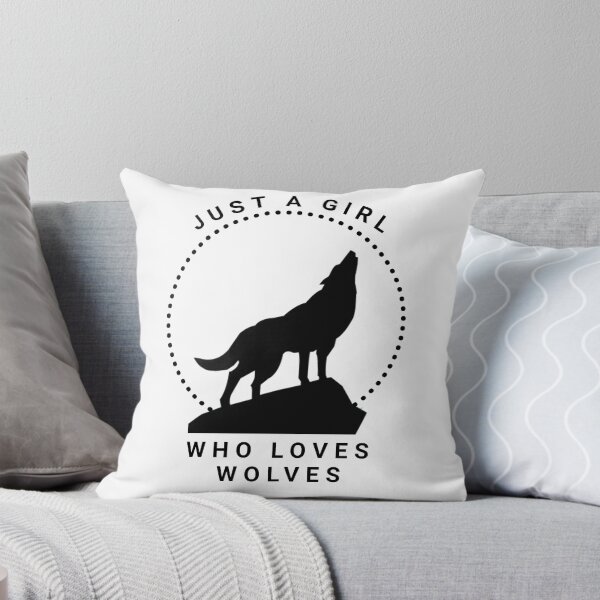 Item preview, Just A Girl Who Loves Wolves designed and sold by TINASTORESHOPE.