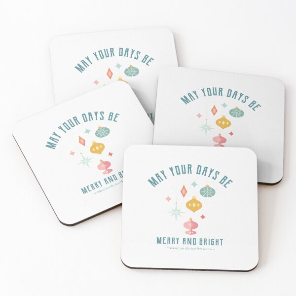 Item preview, May Your Days Be Merry And Bright | Happy Merry Christmas | Happy New Year designed and sold by Zaralux.