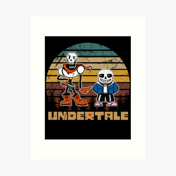 Undertale Video Game Main Characters Funny Design | Art Board Print