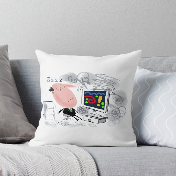 Item preview, Cartoon of business man asleep at computer designed and sold by Al Benge.