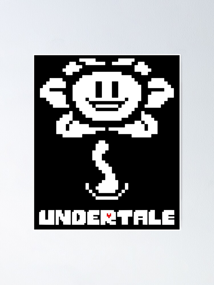 Flowey Undertale - Flowey Undertale Pixel Logo - Pin
