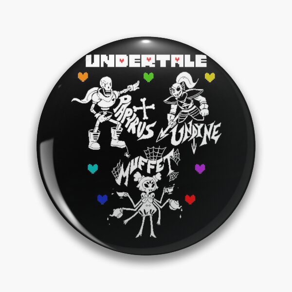 Aperçu de l'œuvre Jeu rétro Undertale Papyrus Undyne Muffet créée et vendue par PhyllisCindy6.