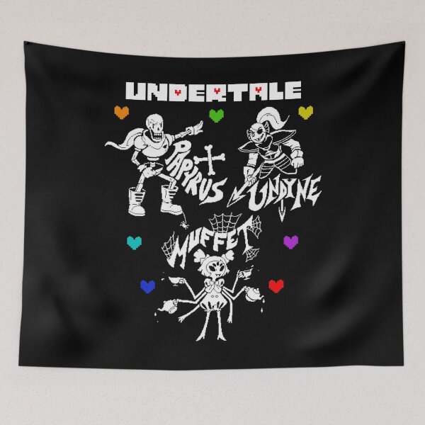 Item preview, Retro Game Undertale Papyrus Undyne Muffet designed and sold by PhyllisCindy6.