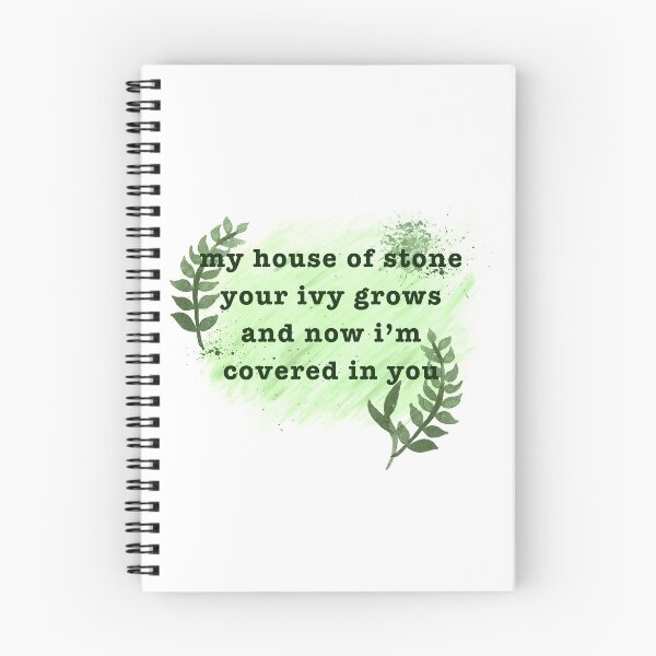 Item preview, "my house of stone your ivy grows and now I'm covered in you" Lyrics Taylor Swift designed and sold by colorfulclaire.