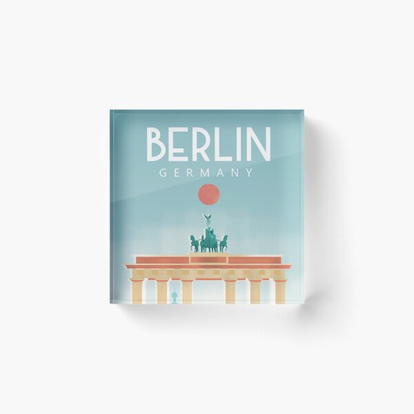 Item preview, Berlin Germany travel poster designed and sold by Arctic frame studio.