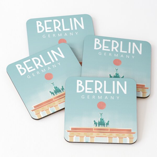 Item preview, Berlin Germany travel poster designed and sold by Arctic frame studio.