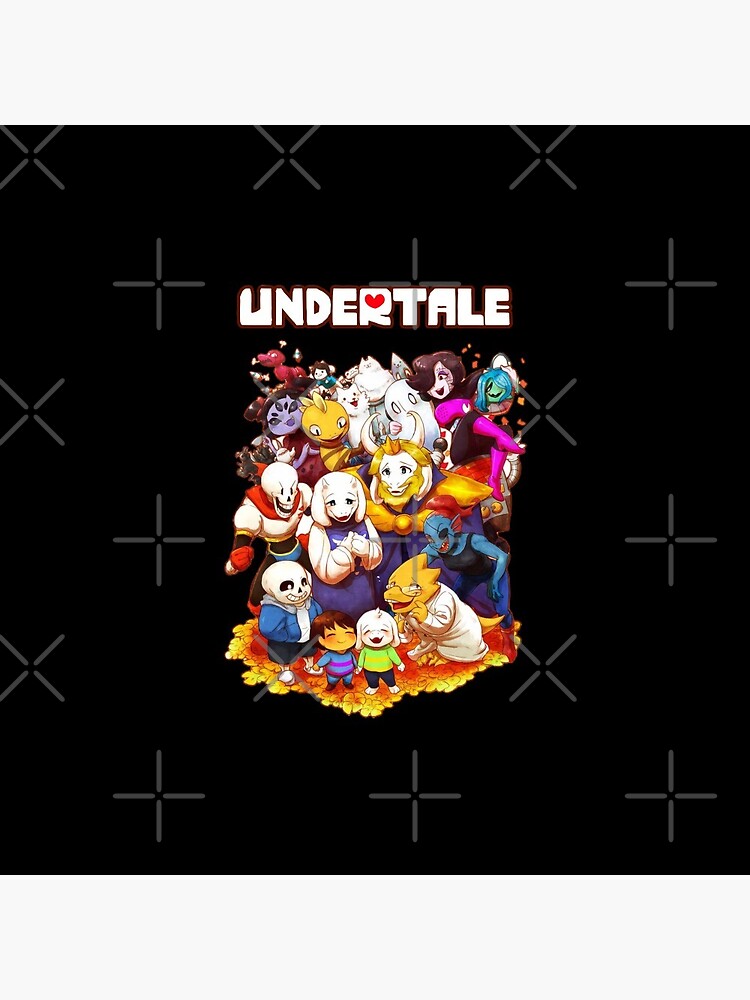 Undertale Video Game Main Characters Funny Design | Art Board Print