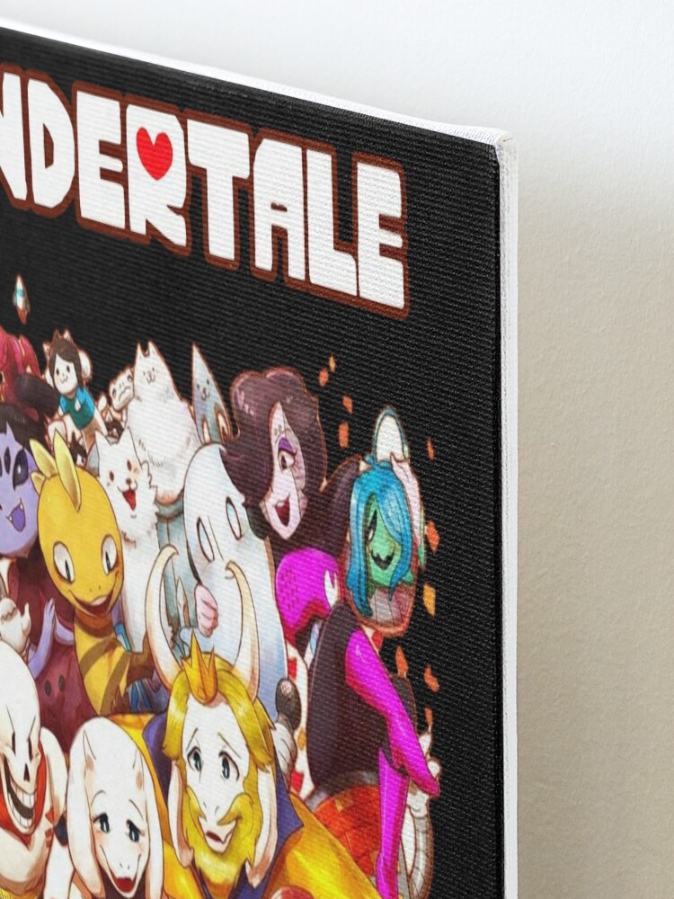 Undertale Video Game Main Characters Funny Design | Art Board Print