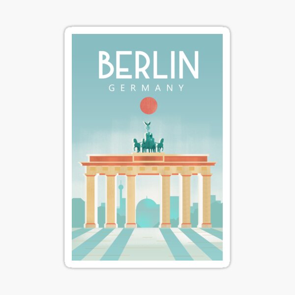 Artikel-Vorschau von Berlin Deutschland Reiseplakat, designt und verkauft von Arctic frame studio.