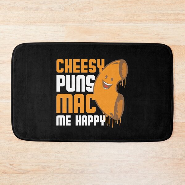 Item preview, Cheesy Puns Mac Me Happy designed and sold by Myshelter.