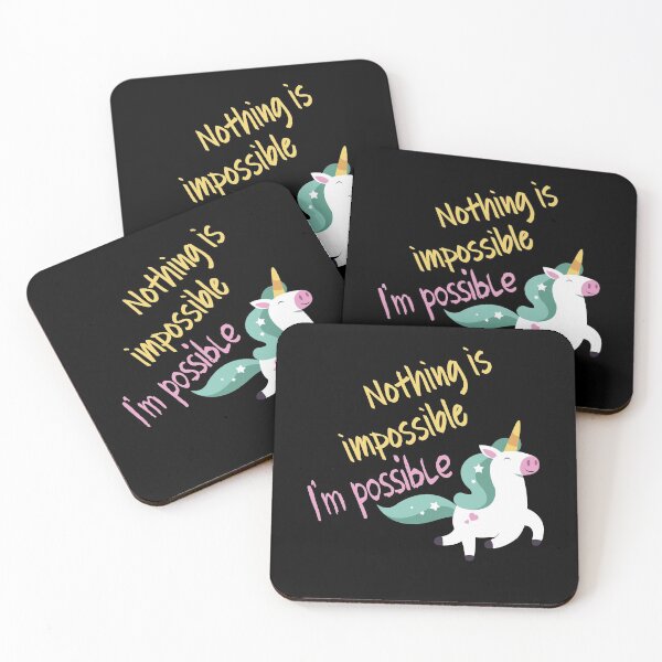 Item preview, Nothing is impossible cute unicorn sayings gift designed and sold by Stndor.