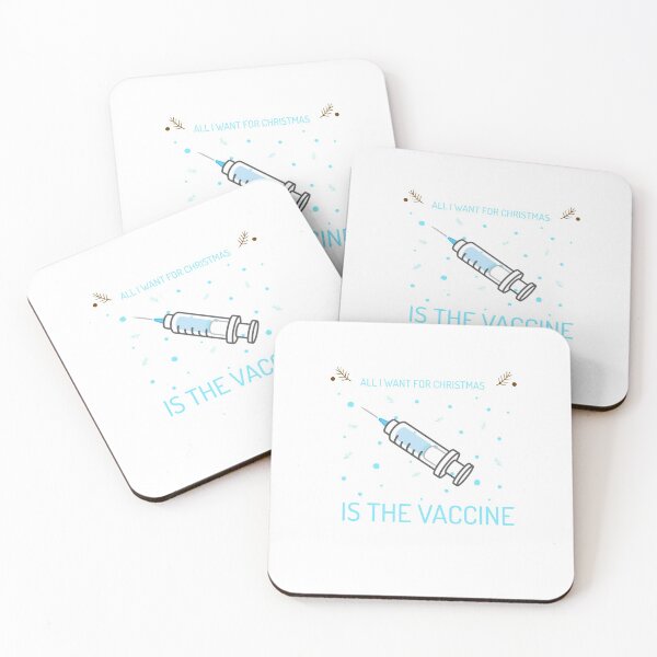 Item preview, All I want for Christmas is the Covid-19 vaccine! designed and sold by SacredsDesigns.