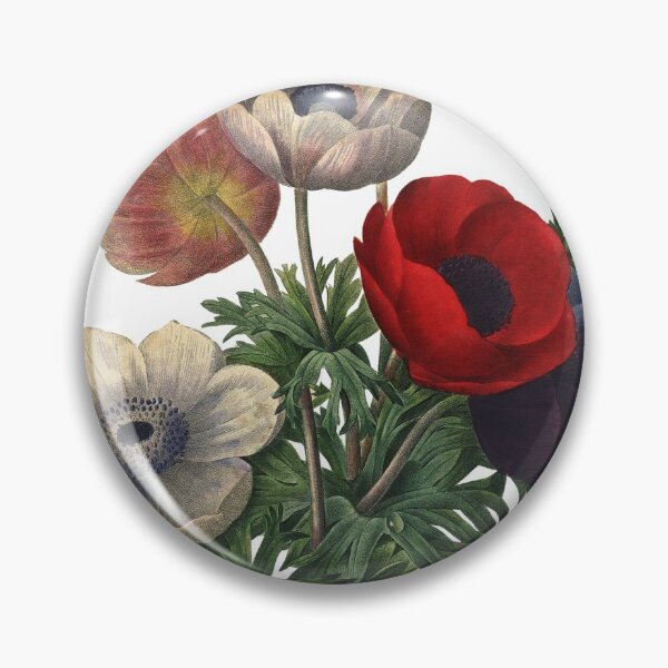 Item preview, Flower Set Vintage Retro Art Botanical Illustration designed and sold by HumanlineImages.