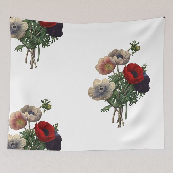 Item preview, Flower Set Vintage Retro Art Botanical Illustration designed and sold by HumanlineImages.