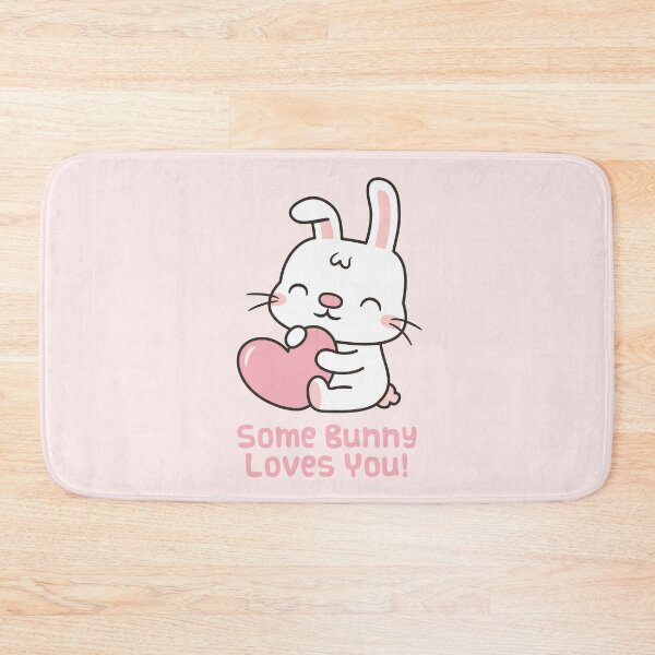 Item preview, Cute Rabbit, Some Bunny Loves You Pun designed and sold by rustydoodle.