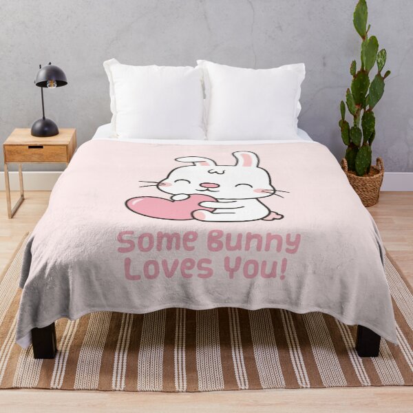 Item preview, Cute Rabbit, Some Bunny Loves You Pun designed and sold by rustydoodle.