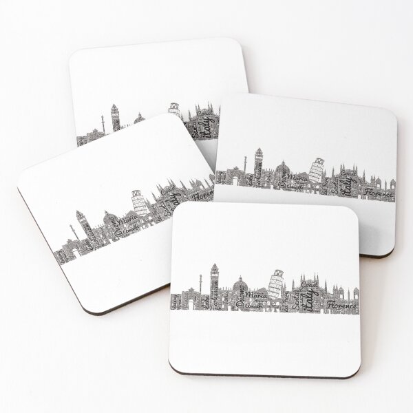 Item preview, Italy Skyline Silhouette Typography designed and sold by Zetsmo.