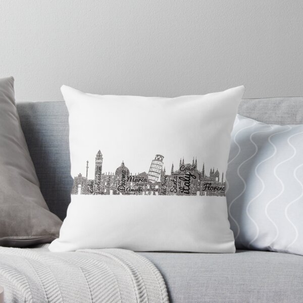Item preview, Italy Skyline Silhouette Typography designed and sold by Zetsmo.