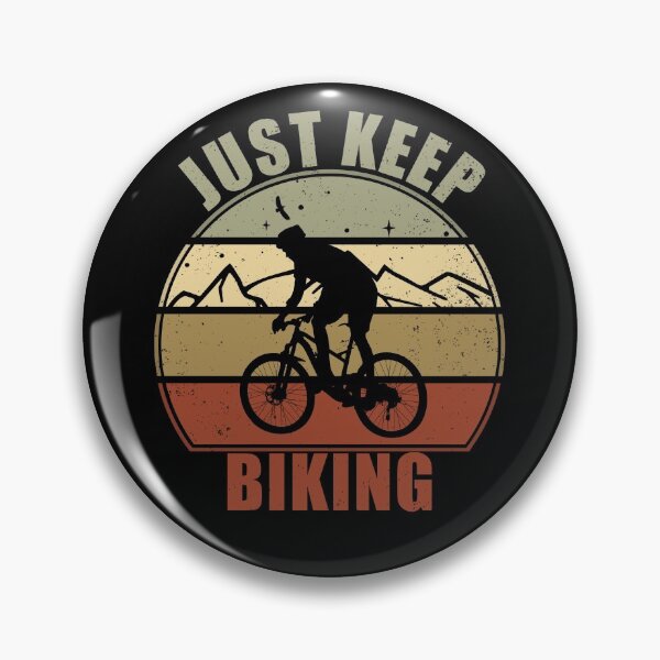 Item preview, Just Keep Biking - Retro Biker  designed and sold by Giacob.