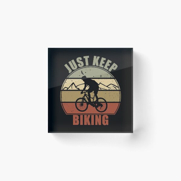 Item preview, Just Keep Biking - Retro Biker  designed and sold by Giacob.