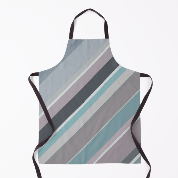 Item preview, Diagonal Bayadere Stripes in mauve, cerulean, stone blue, gray, charcoal, and teal. designed and sold by squishyrainbow.
