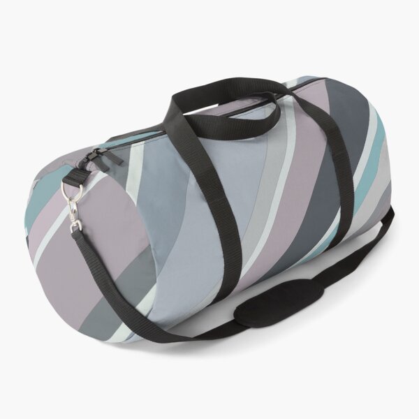 Item preview, Diagonal Bayadere Stripes in mauve, cerulean, stone blue, gray, charcoal, and teal.   designed and sold by squishyrainbow.