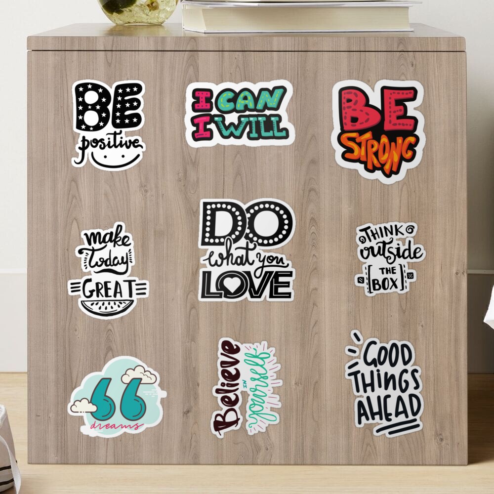 Inspiring Quotes Stickers- Motivational Stickers pack for Adults and Kids  Sticker for Sale by AmazingEcraft