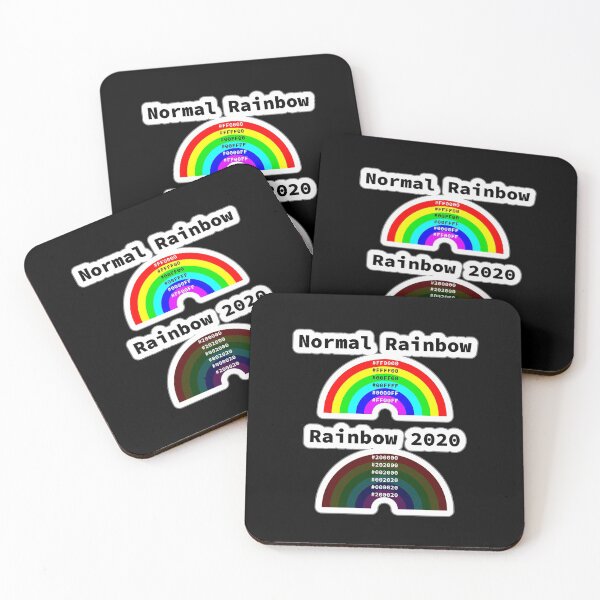 Item preview, Normal Rainbow vs Rainbow 2020, RGBA color model, RGB Hex, Software Development, Software Engineer, Computer Science, Programming Humor, Sticker designed and sold by Max-Wear.