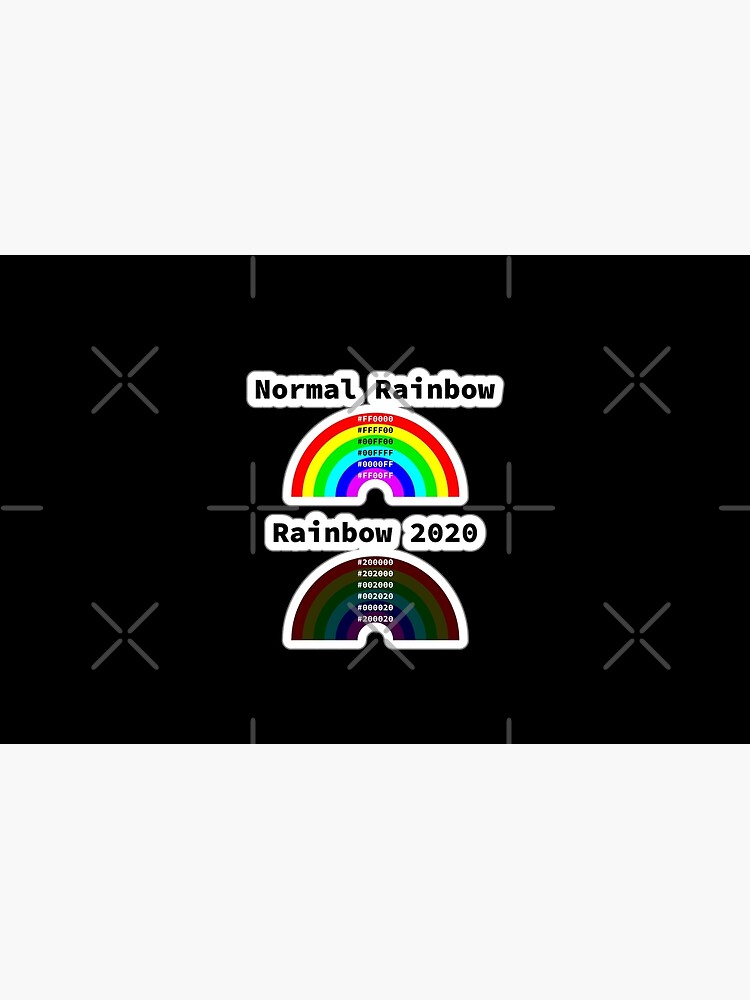 Normal Rainbow vs Rainbow 2020, RGBA color model, RGB Hex, Software  Development, Software Engineer, Computer Science, Programming Humor,  Sticker 