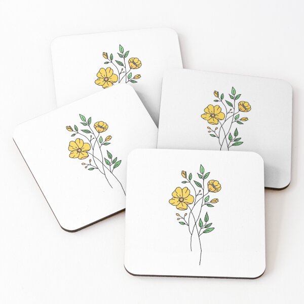 Item preview, Simple colored flowers designed and sold by adesignworld.
