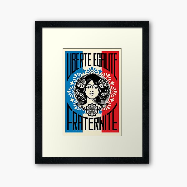 Liberte Egalite Fraternite Framed Art Print