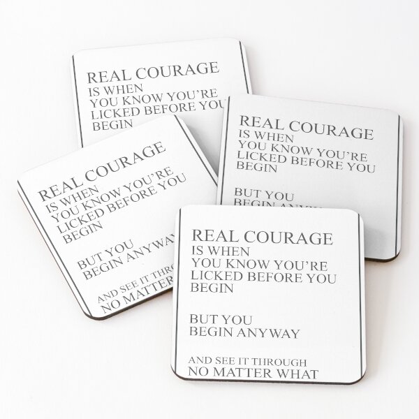 Artikelvorschau, Harper Lee Real Courage 300 Aquarellkarte Yoga Qu entworfen und verkauft von vividpixelusa.