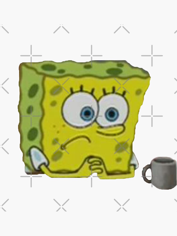 "Spongebob Thinking meme" Sticker for Sale by psychapparel Redbubble