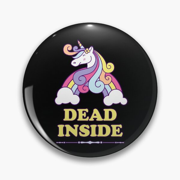 Item preview, Dead Inside Unicorn Rainbow Funny Depression designed and sold by h44k0n.