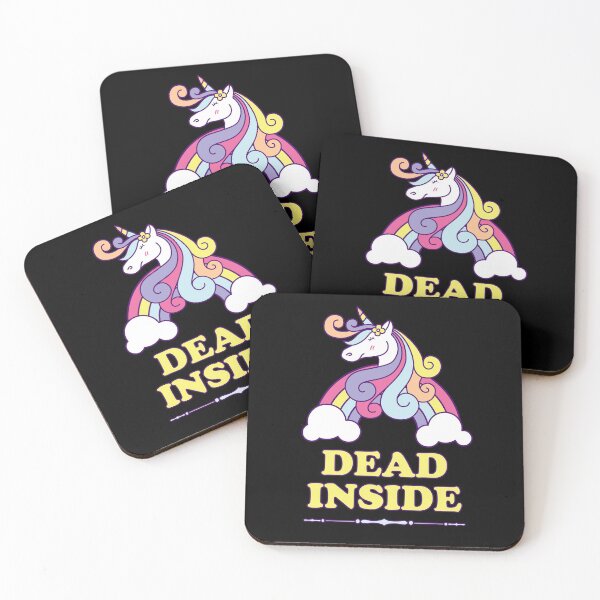 Item preview, Dead Inside Unicorn Rainbow Funny Depression designed and sold by h44k0n.