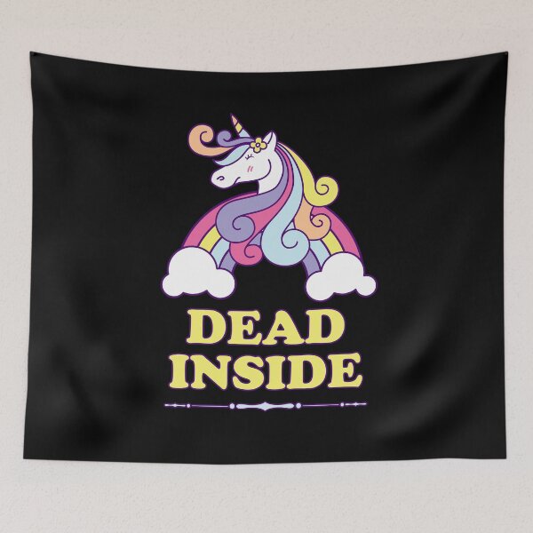 Item preview, Dead Inside Unicorn Rainbow Funny Depression designed and sold by h44k0n.