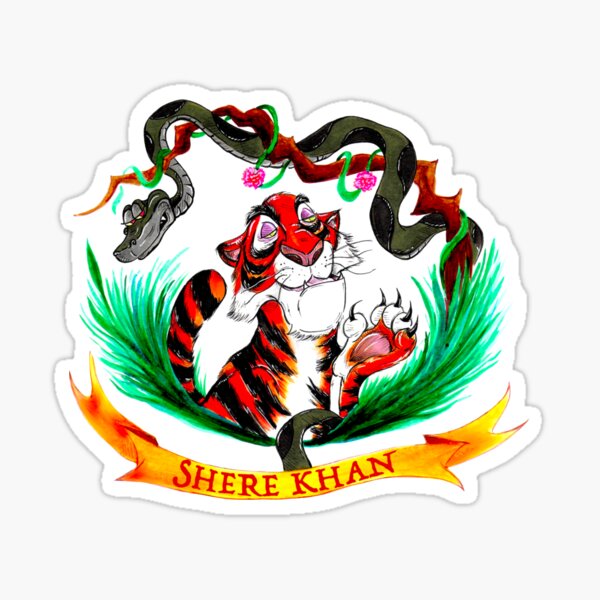 Vista previa del artículo con la obra «Tigre de la jungla de Shere Khan», diseñado y vendido por ArtByShannon.