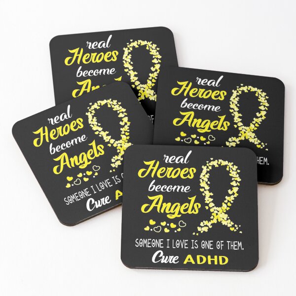 Item preview, Real Heroes become Angels Someone I love is one of them, Cure ADHD designed and sold by KirstybShop.